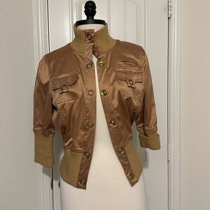 Gold/Brass Crop Jacket